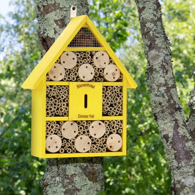 Wooden insect hotel