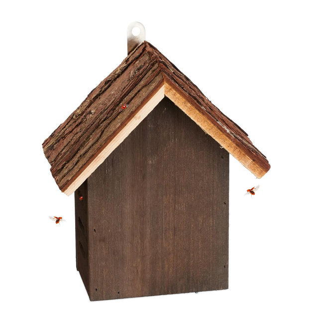 Wooden ladybug house