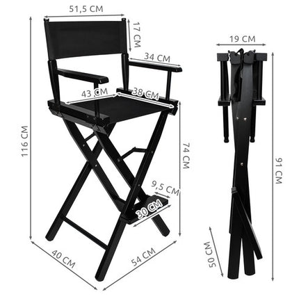 Wooden makeup chair