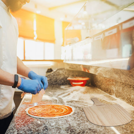 Wooden pizza shovel