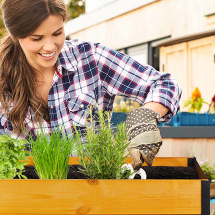 Wooden planting table