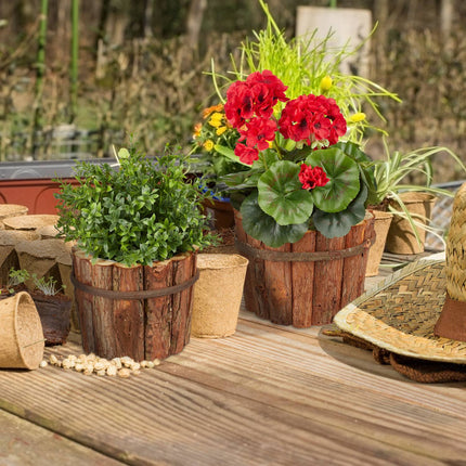 Wooden pot set of 2