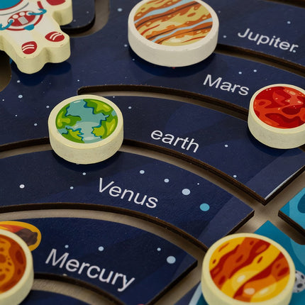 Wooden puzzle - solar system Kruzzel 24763