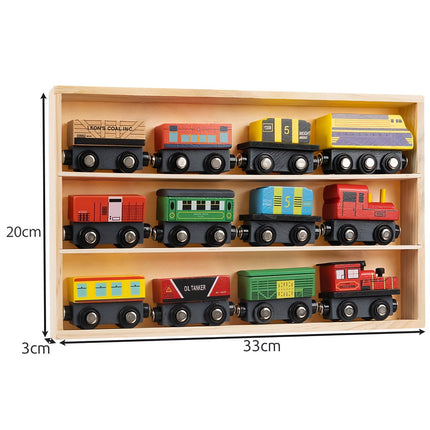 Wooden railway - 12 pieces. Kruzzel 23522