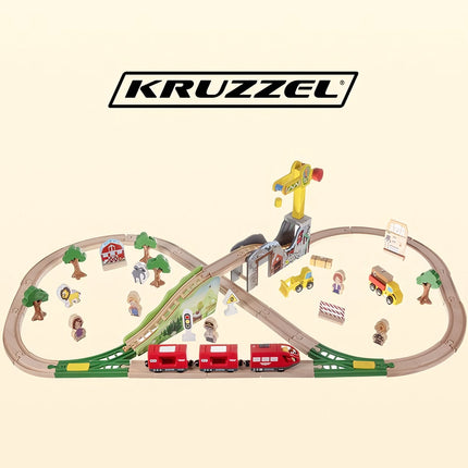 Wooden railway - Kruzzel track 22495