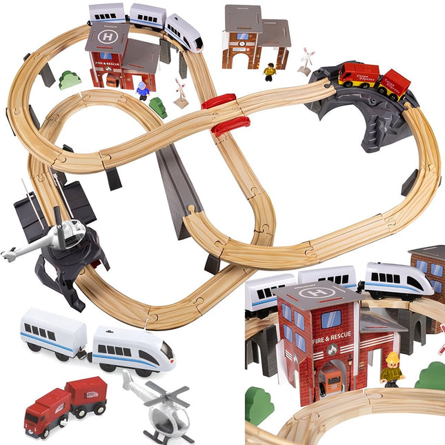 Wooden railway - Kruzzel train 22754