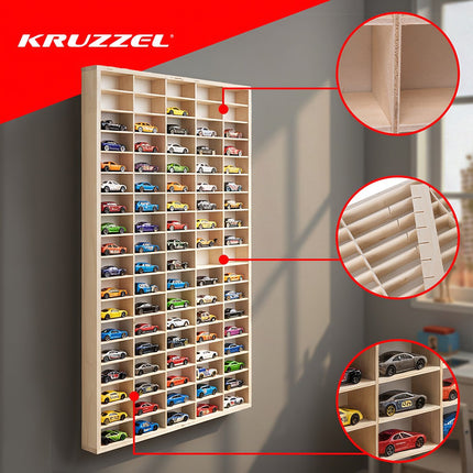 Wooden shelf for KRUZZEL 21997 cars/springs