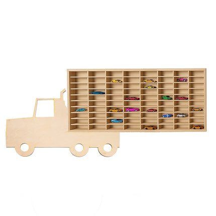 Wooden shelf for cars - Kruzzel 26582 truck