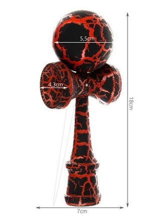 Wooden skill game - red