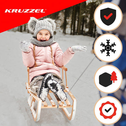 Wooden sled Kruzzel 25217