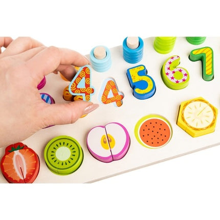 Wooden sorter for fruit and numbers 22607