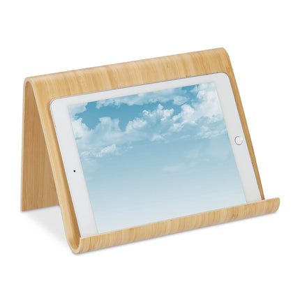 Wooden tablet stand