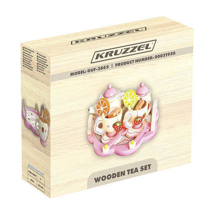 Wooden tea service Kruzzel 21950
