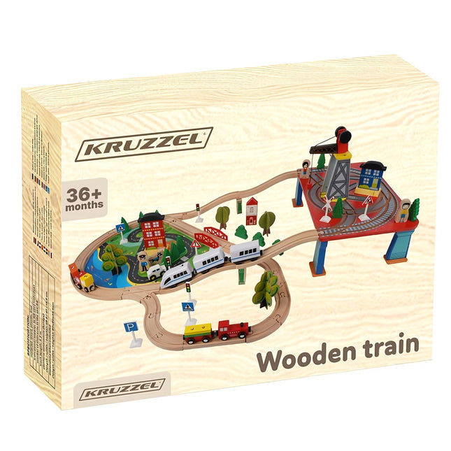 Wooden train - battery-powered train