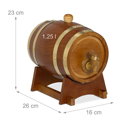 Wooden whiskey barrel 1.25 l