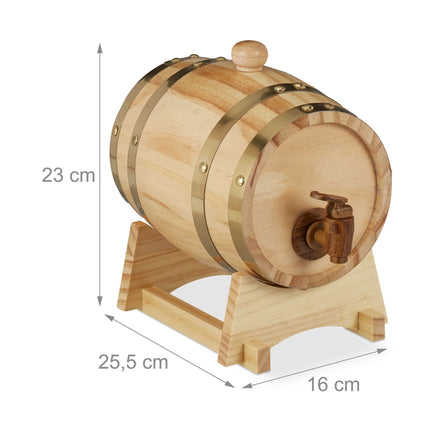 Wooden whiskey barrel 1.25 l