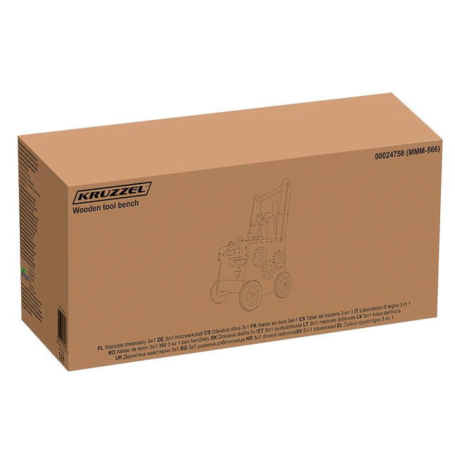 Wooden workshop 3in1 Kruzzel 24758