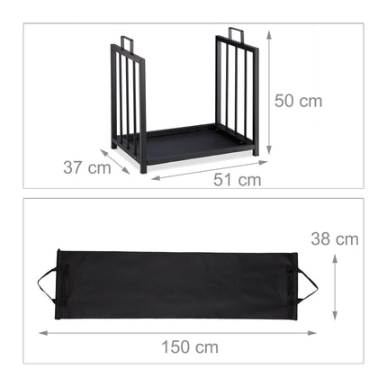 Wood shelf in steel