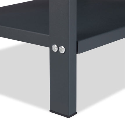 Wood stand with 2 shelves