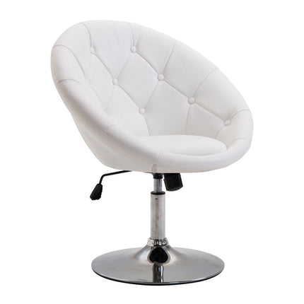 Adjustable swivel work stool, chrome steel, 56-90 Cm