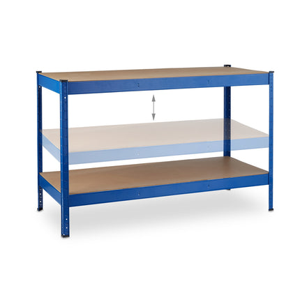 Workbench with 2 Adjustable Levels, Steel