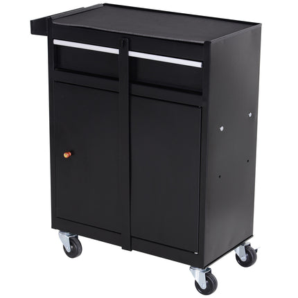 Metal workshop trolley with 5 drawers and 360° wheels