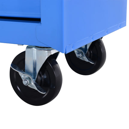 Mobile workshop trolley with 5 drawers - Red