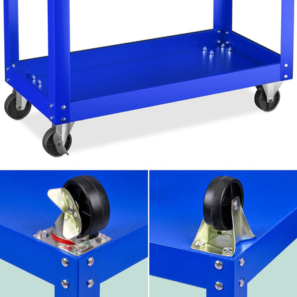Workshop trolley with 3 shelves