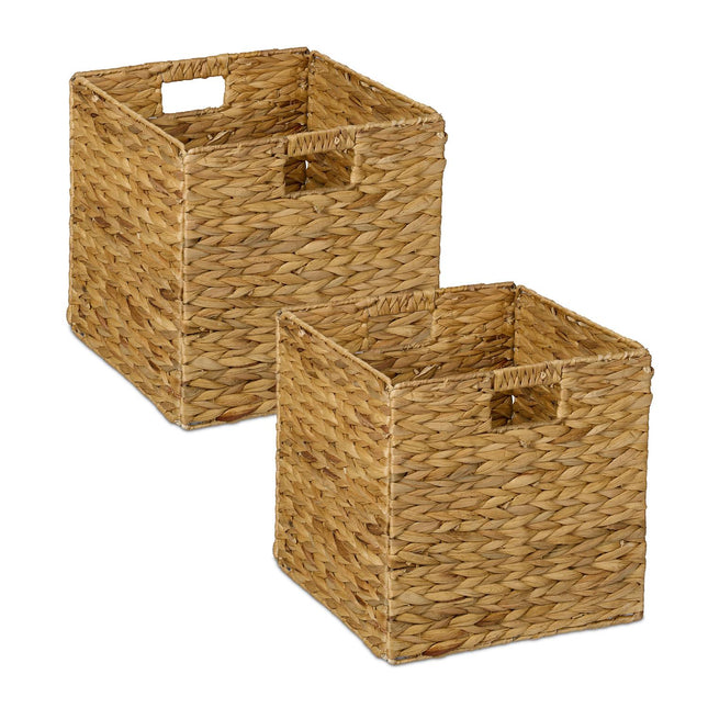 Woven Water Hyacinth Storage Baskets – Set of 3