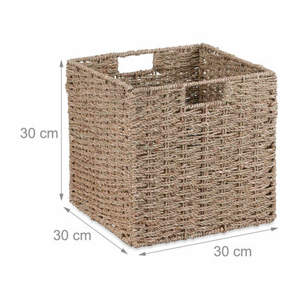 Woven seaweed storage basket