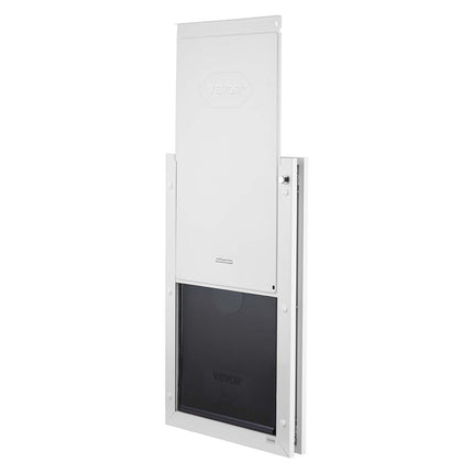 XL Pet Door – Metal Frame, 3 Magnetic Flaps, White