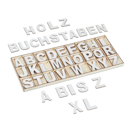 XL letter set in wood 104 parts
