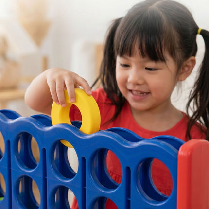 XXL Connect Four Game – Blue-Red, 110x120x55 cm