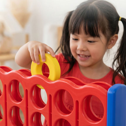 XXL Connect Four Game – Red & Blue, Outdoor, Plastic