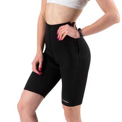 XXL Slimming Shorts, Black, High-Waist Control