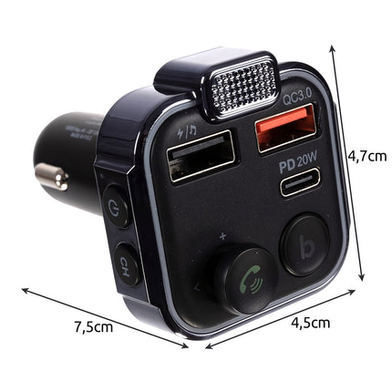 Xtrobb 22355 FM Bluetooth transmitter/charger