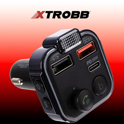 Xtrobb 22355 FM Bluetooth transmitter/charger