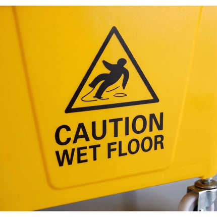 Yellow Mop Trolley with Press, 22L Capacity