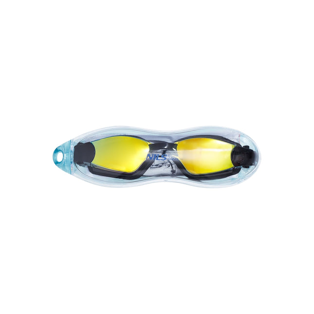 Yellow Racing Swimming Goggles, Anti-Fog, UV Protection