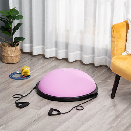 Yoga Hemisphere Balance Trainer with rope, light purple, Ø 64cm