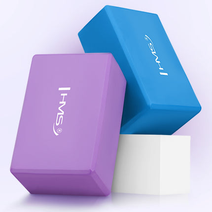 Yoga Block, Blue, Foam, Lightweight, Non-Slip