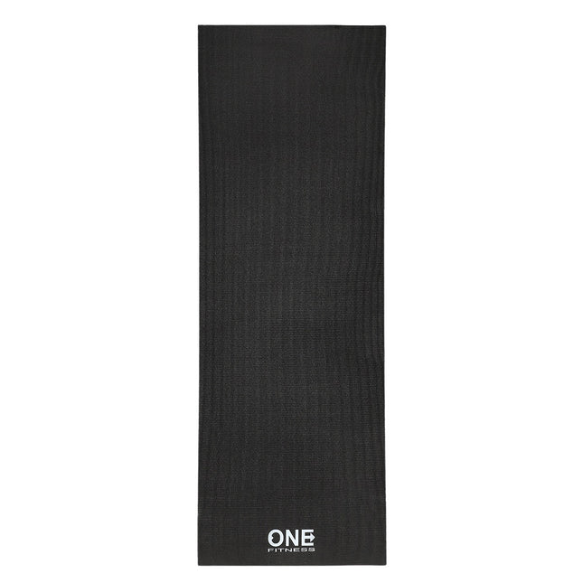 Yogamat, zwart, antislip, 6 mm dik