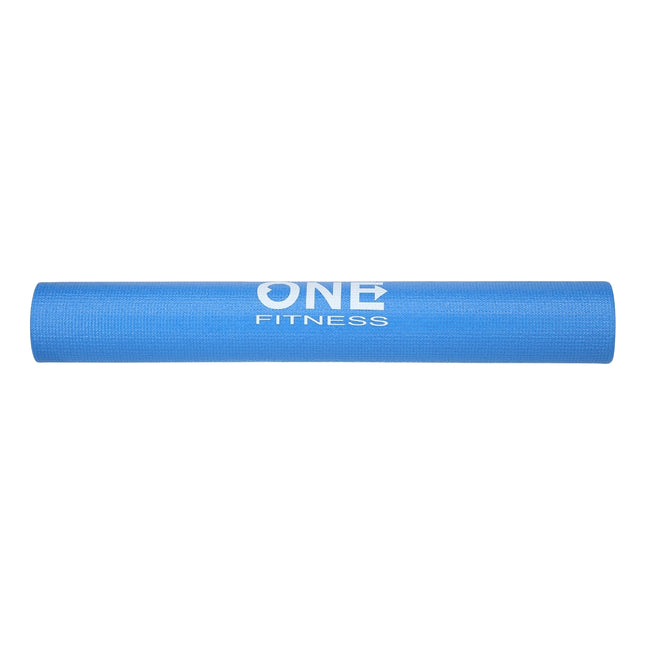 Yogamat, antislip, blauw, One Fitness