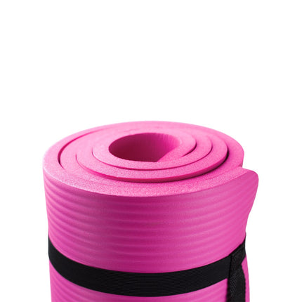 Yoga Mat, Pink, Non-Slip, 6mm Thickness