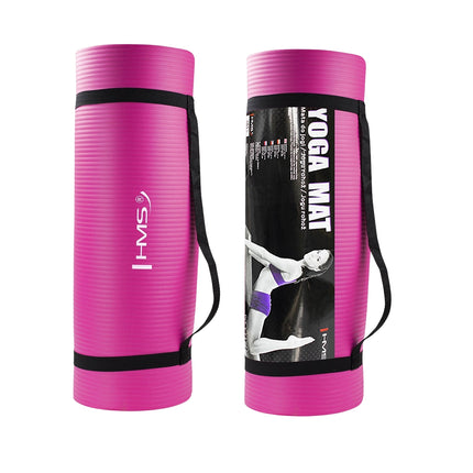 Yoga Mat, Pink, Non-Slip, 6mm Thickness