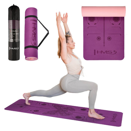 Yoga Mat TPE Violet – Non-Slip, Eco-Friendly
