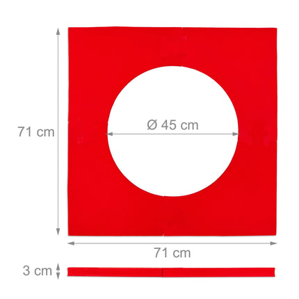 Yoga mat 1 cm thick solid color
