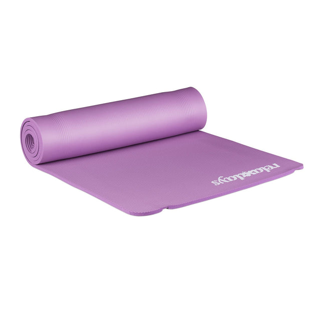 Yogamat 1 cm dik effen kleur