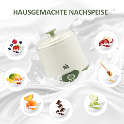 Yogurt Maker, 1.5L Capacity, BPA-Free, 20W Power