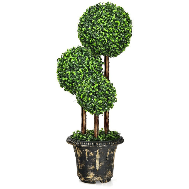 kunstboom kunstgroene planten kunstplant 30 x 30 x 91 cm groen